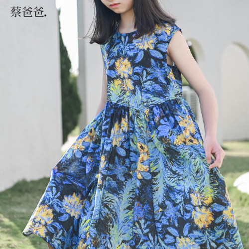 碎花裙夏装女童清新度假风连衣裙