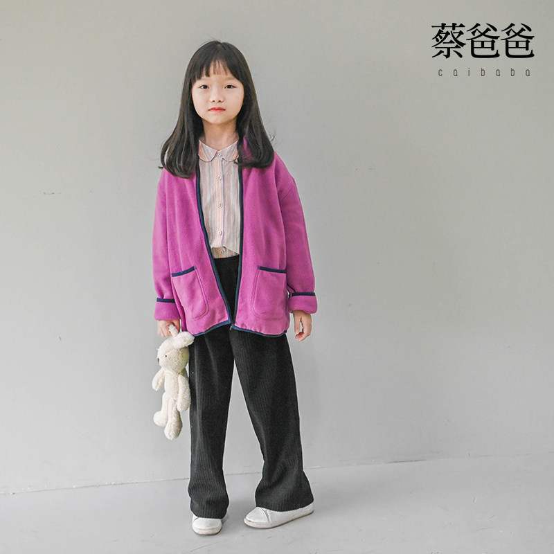 拉链外套加绒外套蔡爸爸