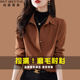 动感哥弟磨毛职业叠穿衬衫 女长袖 2025秋冬设计感打底衬衣外套加厚