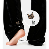 可爱小猫裤 脚防拖地神器衣服改短固定扣收腰神器领口防走光别针女