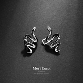 MeraCoco精致高级感金蛇收腰神器牛仔裤 腰大小调节扣可拆改小胸针