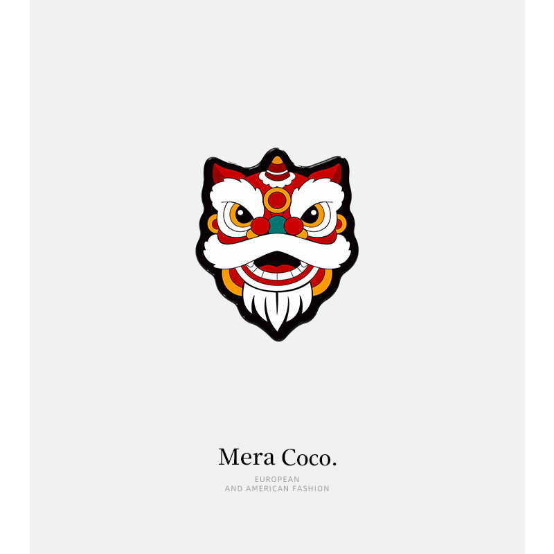 MeraCoco新年醒狮磁吸领口防走光神器精致胸针扣男士西装固定配饰,饰品/流行首饰/时尚饰品新,胸针,淘宝优惠券,粉丝福利购,淘宝优惠卷