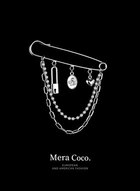 MeraCoco金属流苏裤腰收紧神器牛仔裤腰围改小别针固定衣服配饰女