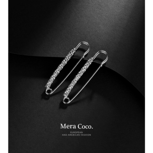 腰收紧神器高档别针固定衣服胸针扣防走光配饰 MeraCoco镶嵌锆石裤