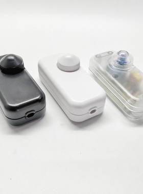 欧规线上旋转调光器150W台灯落地灯调节用黑白LED可控硅调光开关