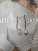 天然海水澳白巴洛克珍珠耳环纯银耳坠