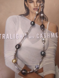 天然海水大溪地金珠真多麻巴洛克珍珠项链纯银