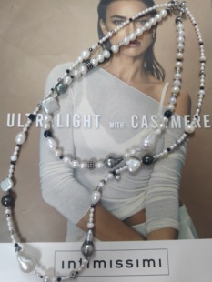 天然海水大溪地淡水巴洛克混搭珍珠项链毛衣链两件套