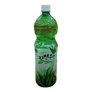 韩国食品 韩国饮料 韩国熊津饮料 进口熊津芦荟汁 芦荟汁饮料1.5L
