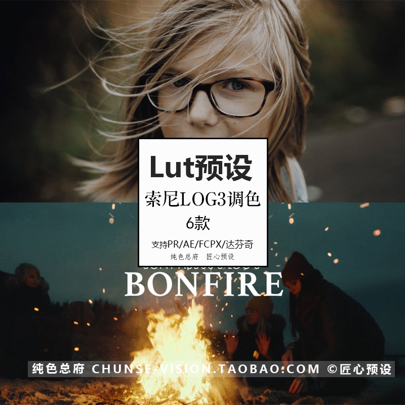 pr调色lut预设MV Vlog旅行sony索尼s-log3 支持ae fcpx 达芬奇 PS