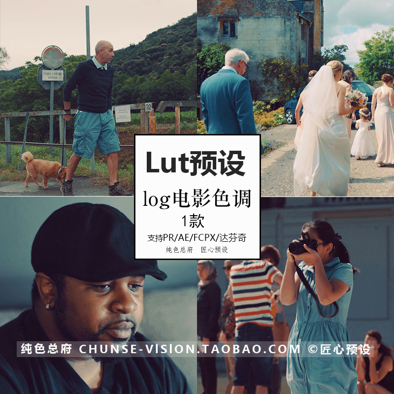 lut预设 log电影色调旅拍人像风景fcpx/AE/PR/达芬奇视频调色预设