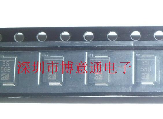 SS56 SS56B 5A 60V肖特基二极管SMC  DO-214AB  SK56 5K56(20个)