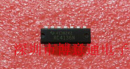 RC4136N  四通用运算放大器  RC4136D 全新原装 RC4136 可直拍
