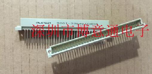 9001-3364W1COOA 绿色64P连接器 2X32直针双排公座 针长15MM