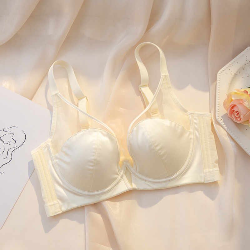 内衣女士大胸显小瘦调整聚拢夏季薄款软钢圈收副乳防下垂文胸胸罩