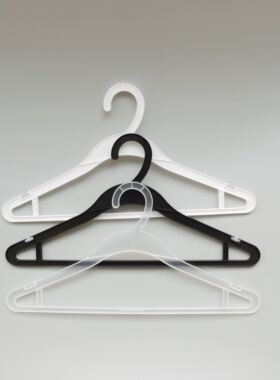 包邮黑色一次性塑料衣架衣服撑衣挂服装厂干洗店超市洗衣挂房白色