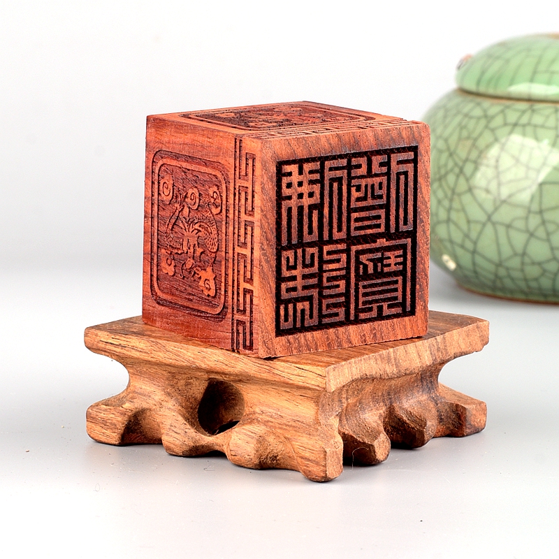8厘米实木三宝印佛法僧宝印章