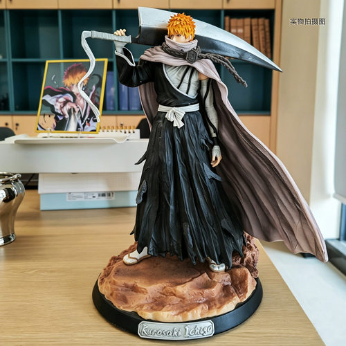 黑崎一护 死神bleach 虚化斩月抗刀 GK动漫雕像手办 模型摆件批发