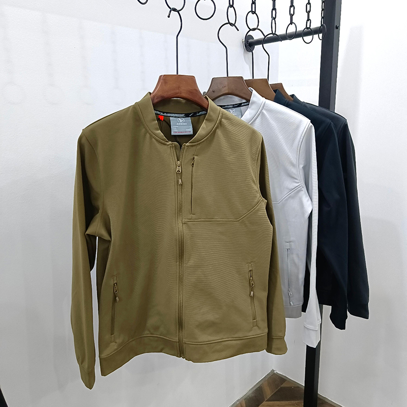 户外机能拉绒保暖棒球领夹克外套