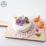 Фигурка для кукольного домика, маленькая игра с едой, DIY, в цветочек