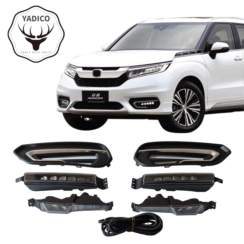 适用于17-19款本田冠道雾灯前杠灯前雾灯日行灯LED改装灯装饰