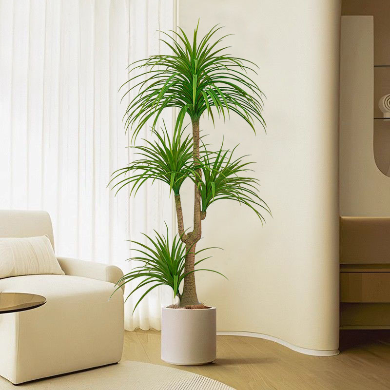 假树仿真龙血树仿真植物树盆栽客厅玄关摆设大型绿植室内装饰假花