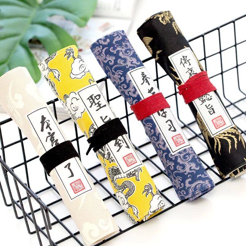 宫廷笔袋 复古牛津布创意中国风文具盒大容量铅笔盒男女学生礼物