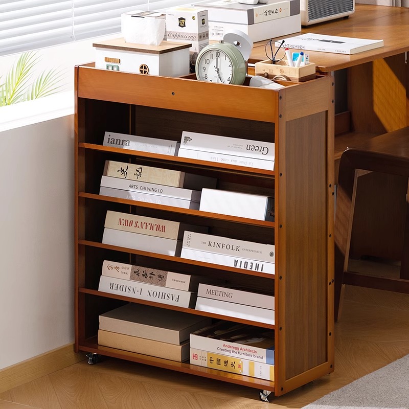 书桌旁小书架可移动简约儿童书柜