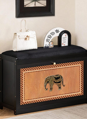 入户门口换鞋凳家用进门可坐鞋柜坐凳一体玄关收纳鞋架极窄穿鞋凳