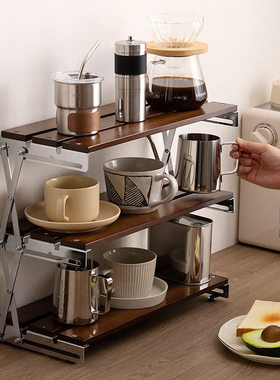 杯子收纳置物架餐桌台面桌面桌上桌子水杯茶杯茶具小架子咖啡杯架