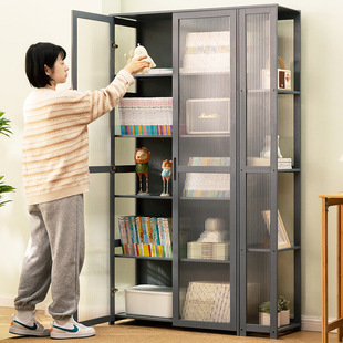 书架置物架落地多层收纳架客厅书房储物架木艺置物柜家用简易书柜