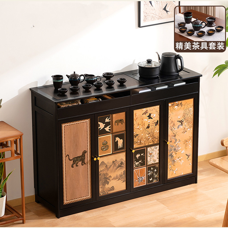 茶水柜新中式边几茶桌办公室家用