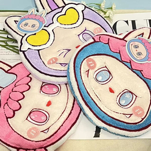 拉布布可爱卡通亲肤珊瑚绒柔软吸水擦手巾女加厚不掉毛擦脸巾 新款