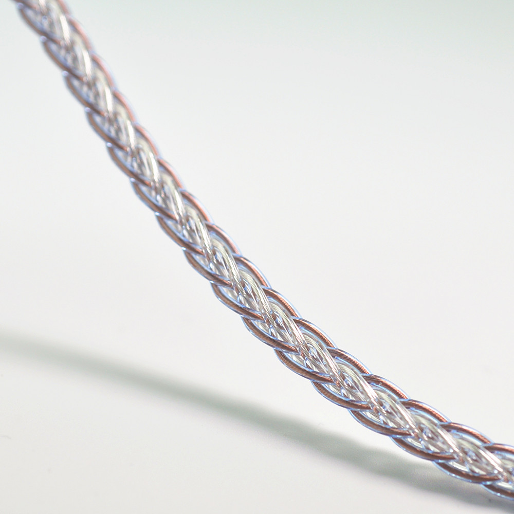 金银钯合金+litz单晶铜 混编线mmcx A2DC qdc 2.5平衡耳机升级线