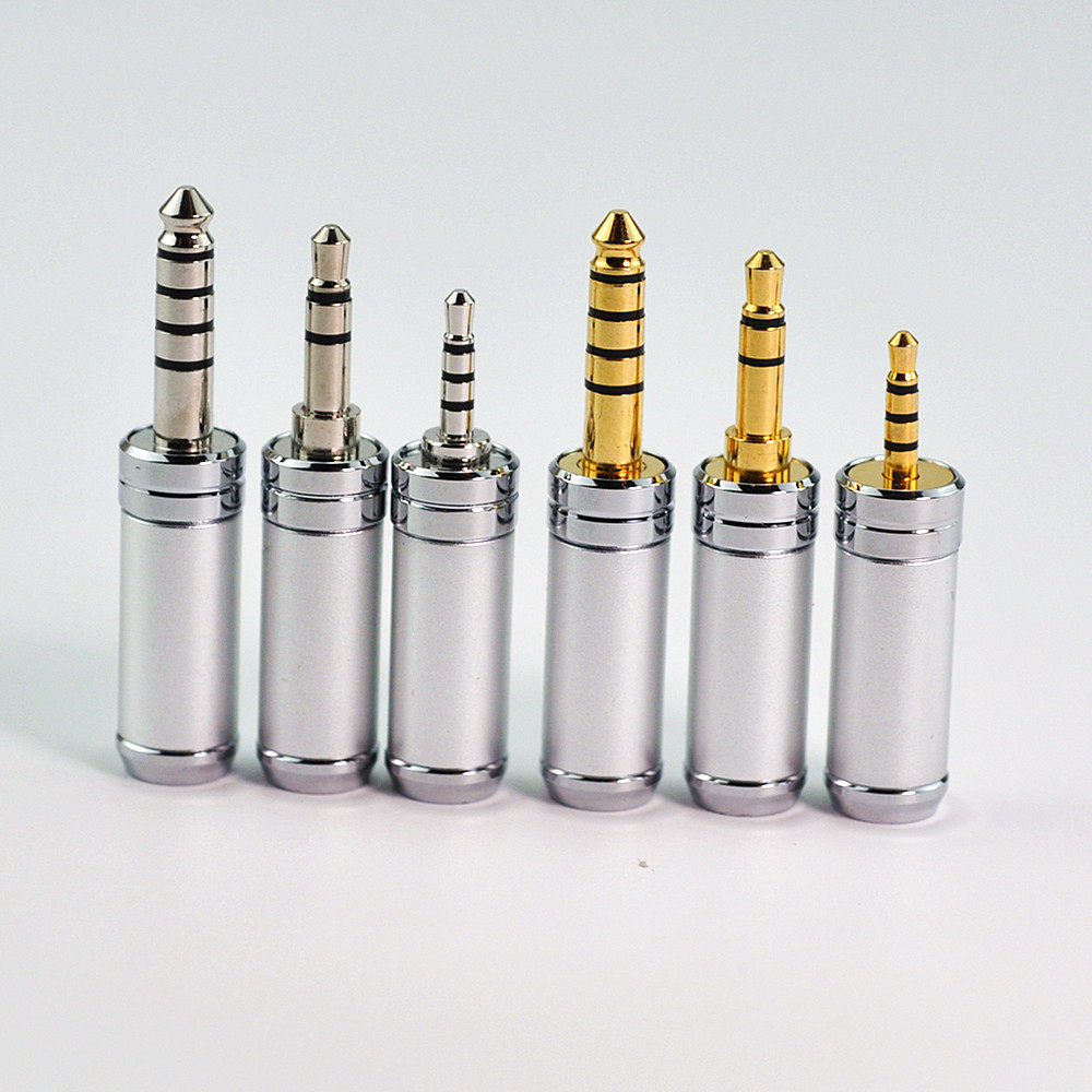 3.5mm 2.5mm 4.4mm 镀金镀佬插头分线器滑块耳机线