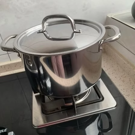 宜家365+带盖锅不锈钢双耳汤锅炖肉锅蒸锅煮饺子锅不锈钢5.0 公升