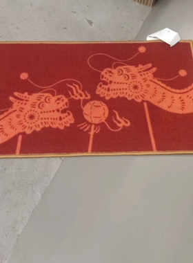 宜家新款弗斯达门垫地垫 红色兔子52x70 厘米门垫红色 龙 40x70