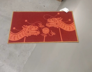 宜家新款弗斯达门垫地垫 红色兔子52x70 厘米门垫红色 龙 40x70