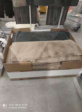 包邮宜家霍布列地毯地垫茶几毯家用简约家用米黄色45x120 厘米