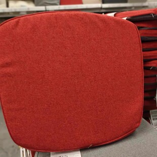 IKEA宜家艾格莱冒椅子垫红色32.6/31.3x33x3 厘米凳子垫多色