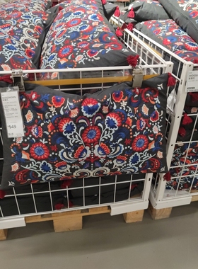 斯果孔靠垫深灰色/多色，40x65 厘米