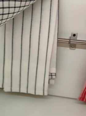 宜家林妮格厨房用巾白色/深灰色/图案45x60 厘米毛巾手巾擦布茶巾
