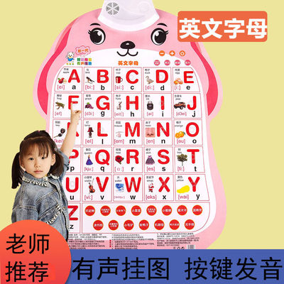 26个英文字贴母有声挂图