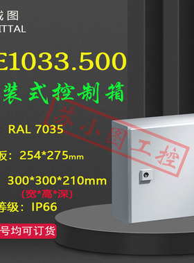 正品Rittal控制箱AE1033.500 1033500原装300*300*210mm电箱