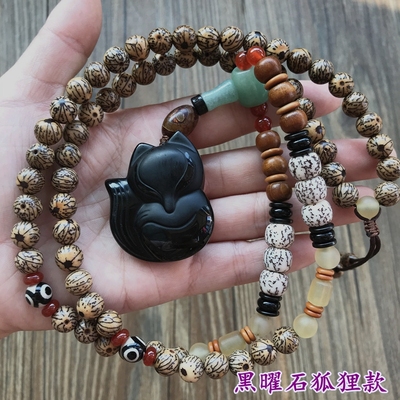 民族风菩提子女士原创佛珠项链