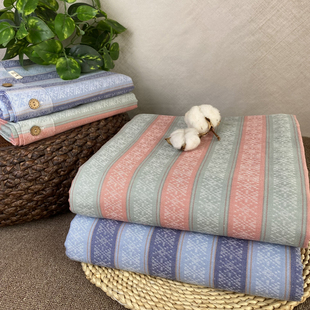 优质100全棉A提花被单纯棉粗布床单单件柔软母婴精梳棉三件套新品