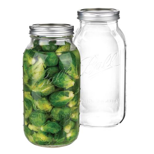 2L/64oz玻璃密封梅森罐泡菜