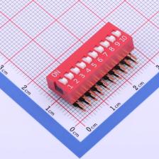 DA-10RP拨码开关 DA-10 90度红色侧插原装现货