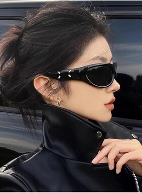 2024新款时尚发箍墨镜女防风街拍眼镜酷男女辣妹太阳镜防紫外线