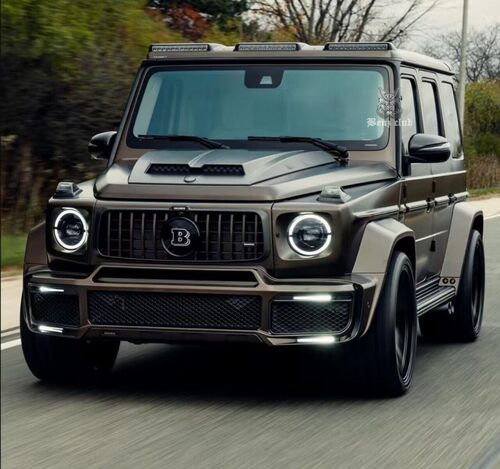 W464 G350 G500 G550 G63 改装 三眼 LED灯 mans*ory 碳纤顶灯